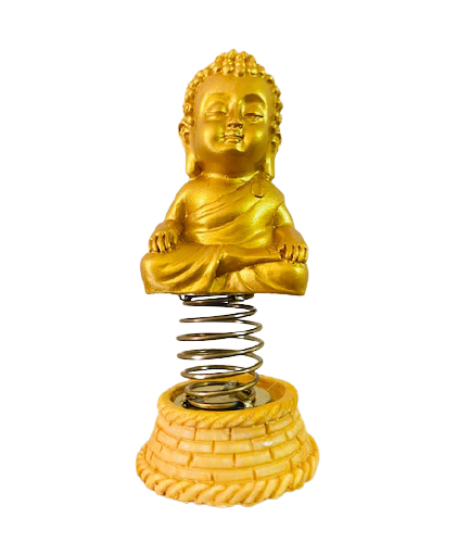 RCW Spring Buddha Relax Buddha Figurine (10 Cm, Gold)